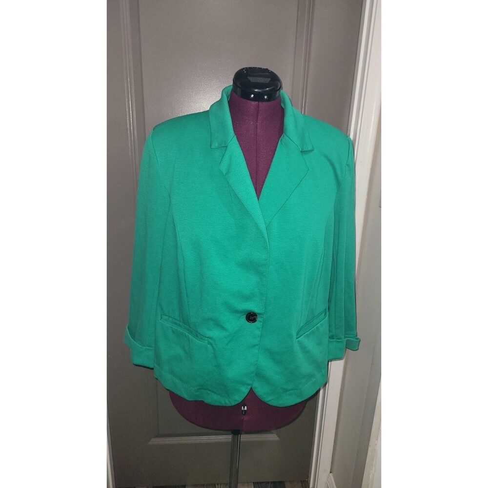 Catherine Malandrino Women’s Size XXL Golf Green Blazer Single Button